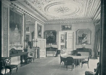 El comedor de la Reina en Osborne House, c1899, 1901