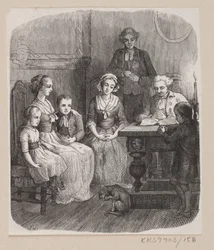 Ilustración para "Todo en su lugar" en H.C. Andersen, "Cuentos y Historias", Volumen 2