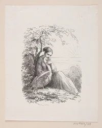 Ilustración para "De vilde Svaner" en H.C. Andersen, "Eventyr og Historier", Volumen 1