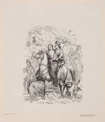 Ilustración para "Los cisnes salvajes" en H.C. Andersen, "Cuentos y Historias", Volumen 1