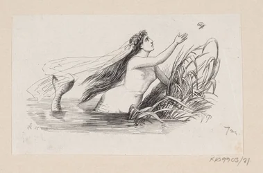 Ilustración para "La sirenita" en H.C. Andersen, "Cuentos y Historias", Volumen 1