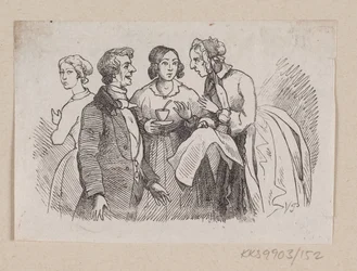 Ilustración para "Es bastante cierto" en H.C. Andersen, "Cuentos y Historias", Volumen 2