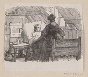 Ilustración para "Cinco de una vaina de guisantes" en H.C. Andersen, "Cuentos y Historias", Volumen 2