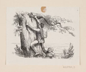 Ilustración para "El yesquero" en H.C. Andersen, "Cuentos y Historias", Volumen 1