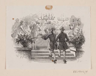Ilustración para "El yesquero" en H.C. Andersen, "Cuentos y Historias", Volumen 1