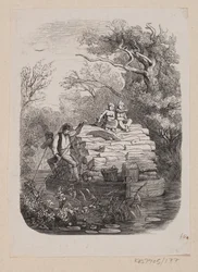 Ilustración para "Ib y la pequeña Christine" en H.C. Andersen, "Cuentos y Historias", Volumen 2