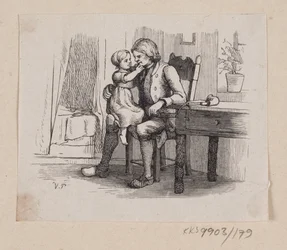Ilustración para "Ib y la pequeña Christine" en H.C. Andersen, "Cuentos y Historias", Volumen 2