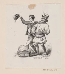 Ilustración de "El traje nuevo del emperador" en H.C. Andersen, "Cuentos y Historias", Volumen 1