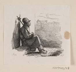 Ilustración para "Las Galoshes de la Fortuna" en H.C. Andersen, "Cuentos y Historias", Volumen 1