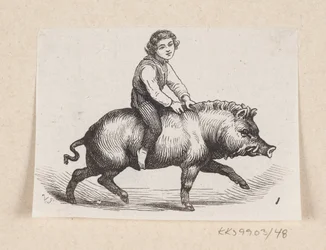 Ilustración de "Metalsvinet" en H.C. Andersen, "Cuentos y Historias", Volumen 1