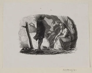 Ilustración para "El Jardín del Paraíso" en H.C. Andersen, "Cuentos y Historias", Volumen 1