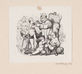 Ilustración para "El compañero de viaje" en H.C. Andersen, "Cuentos y Historias", Volumen 1