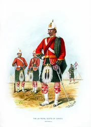 El 5º Royal Scots de Canadá, Montreal, c1890