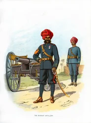 La Artillería de Bombay, c1890