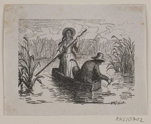 Ilustración para T. A. Becker, "Ringen på Hastrup"
