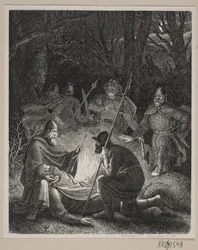 Ilustración para la historia de Dinamarca de Fabricius