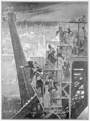 El paseo flip-flap en la exposición franco-británica, 1908