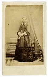 Carte-de-visite de Florence Nightingale, hacia 1858