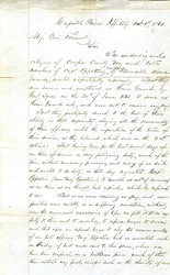 Apelación de miembros de la Compañía del Capitán Eppstein, Boonville Home Guards, Prisión del Capitolio, Jefferson City, al Mayor General Fremont, 1 de octubre de 1861