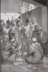 Árabes planeando una revuelta (litografía)