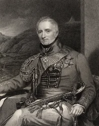 Sir Rufane Shaw Donkin, grabado por W. Holl, de 