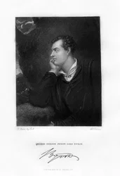 Lord Byron, poeta anglo-escocés, c1813, 1831