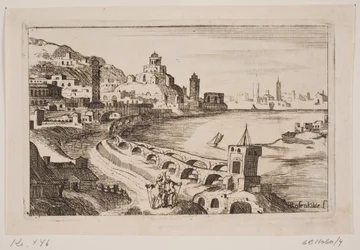 Ribera con ciudad oriental