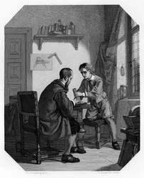 Hans Jansen y su hijo Sacharias, hacia 1870