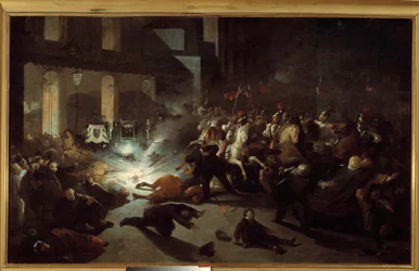 Intento de asesinato a Napoleón III por Felice Orsini en París el 14 de enero