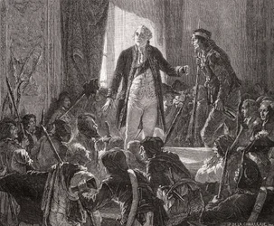 El rey Luis XVI (1754-93) bebe a la salud de la nación, 20 de junio de 1792