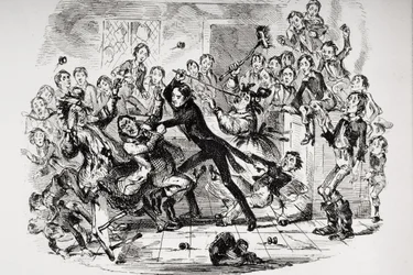 Ilustración para Nicholas Nickleby de Charles Dickens