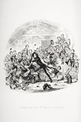 Ilustración para Nicholas Nickleby de Charles Dickens