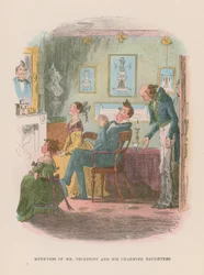 Ilustración para Martin Chuzzlewit