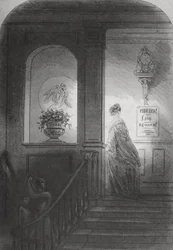 Sombra, ilustración de «Bleak House» de Charles Dickens (1812-70), publicada en 1853