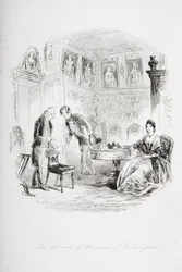 El anciano de nombre Tulkinghorn, ilustración de 