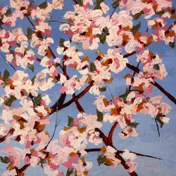 Fleurs de Joie, c. 2022 (óleo sobre tabla)