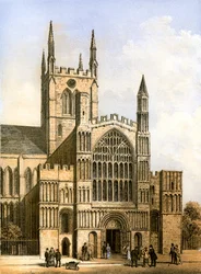 Catedral de Rochester, Kent, c1870
