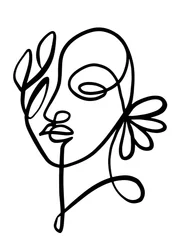 Rostro floral de ensueño