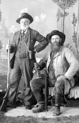 Richard Maynard y el Capitán Newton H. Chittenden, c.1875