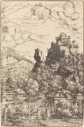 Paisaje con un castillo