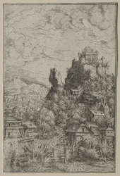 Paisaje con un castillo, 1553