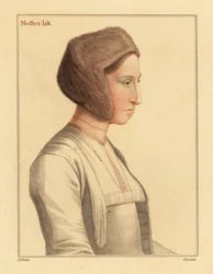 Margaret Clement, hija adoptiva de Tomás Moro,1812 (grabado)