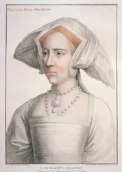 María Tudor (1516-58) grabado por Francesco Bartolozzi (1727-1815)
