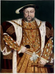 Retrato de Enrique VIII - de A.P. Holbein, c. 1543