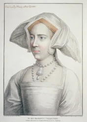 Retrato de Lady Mary después de la Reina (1516-58) grabado por Francesco Bartolozzi (1727-1815) 1796