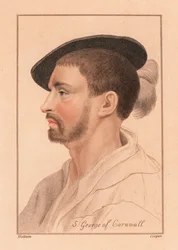 Simon George de Quocoute, Cornualles,1812 (grabado)
