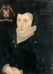 Bess of Hardwick, condesa de Shrewsbury, c.1720 (óleo sobre tabla)