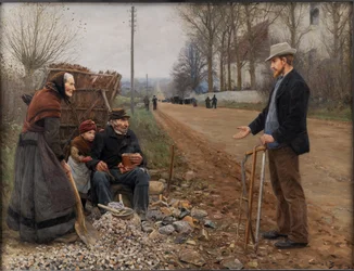 En Landevej Una carretera, 1893
