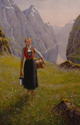 Lechera (óleo sobre lienzo)