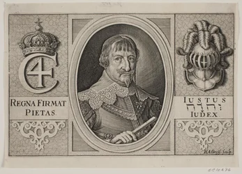 Christian IV. Ilustración para Peder Vinstrup, "El trompetista danés", 1644